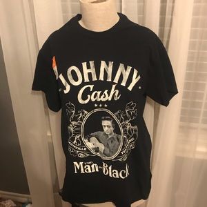(3/$20) NWT Johnny Cash Man in Black Shirt